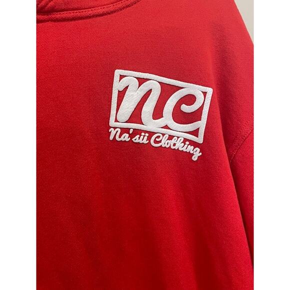 Nas'ii Red Sweats Track Suit Zipper Paint Splatter Streetwear Size Med - Picture 11 of 15